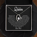 To my Queen – Love Heart Necklace (Premium Quality)