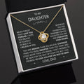 To My Daughter - Love Knot Necklace (Premium Quality)