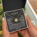 To My Daughter - Love Knot Necklace (Premium Quality)