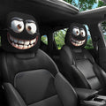 π Funny Cartoon Car Headrest Covers β 2D Universal Fit π (Premium Quality)