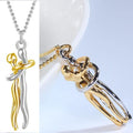 Couple Hug Necklace