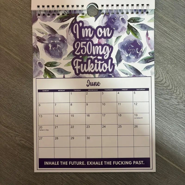 📅 2027 Sweary Mental Health Calendar - Perfect for Home Decor & Gift Ideas (Premium Quality)