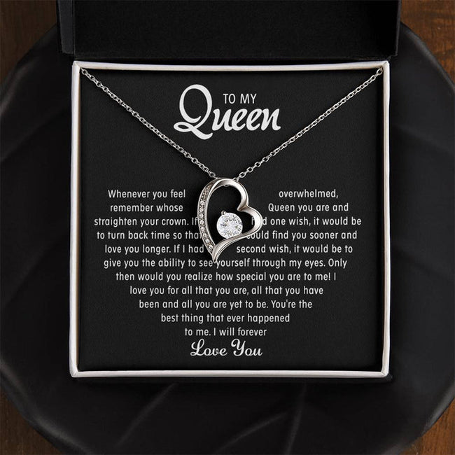 To my Queen – Love Heart Necklace (Premium Quality)