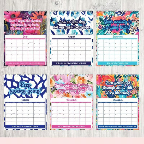 📅 2027 Sweary Mental Health Calendar - Perfect for Home Decor & Gift Ideas (Premium Quality)