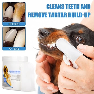 Pet Dental Cleaning finger Wipes
