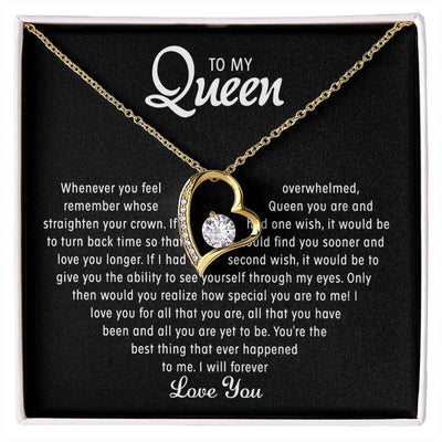 To my Queen – Love Heart Necklace (Premium Quality)