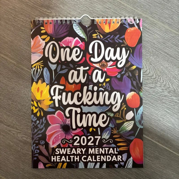 📅 2027 Sweary Mental Health Calendar - Perfect for Home Decor & Gift Ideas (Premium Quality)