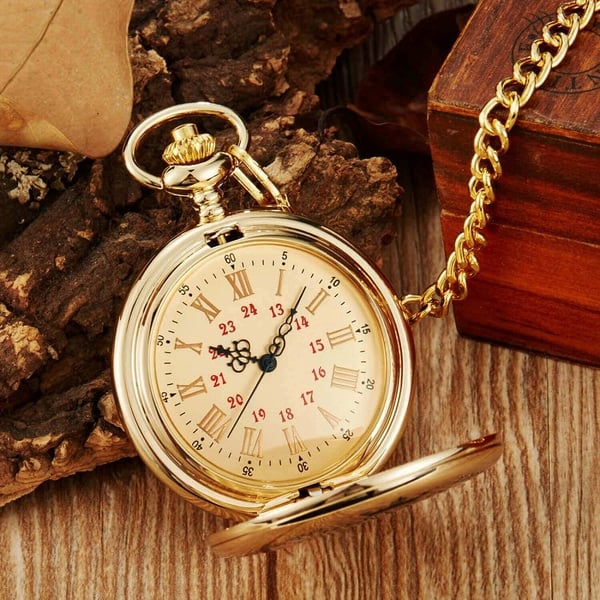 TO MY SON/ DAUGHTER/ DAD" Quartz Pocket Chain Watch (Premium Quality)