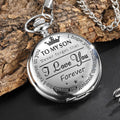TO MY SON/ DAUGHTER/ DAD" Quartz Pocket Chain Watch (Premium Quality)