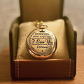 TO MY SON/ DAUGHTER/ DAD" Quartz Pocket Chain Watch (Premium Quality)