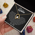To my Queen – Love Heart Necklace (Premium Quality)