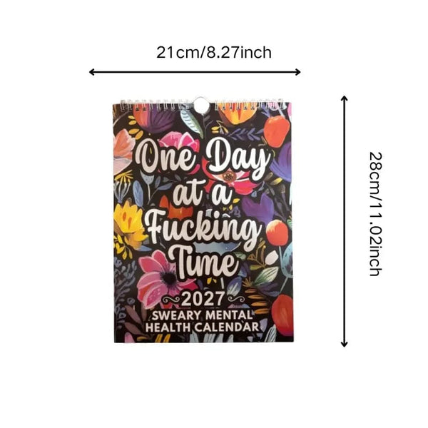 📅 2027 Sweary Mental Health Calendar - Perfect for Home Decor & Gift Ideas (Premium Quality)