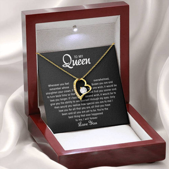 To my Queen – Love Heart Necklace (Premium Quality)