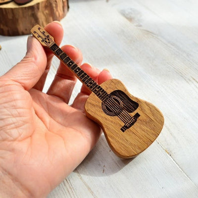 Wooden Acoustic Guitar Pick Box (Premium Quality)