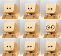 Charming Little Wooden Figure That Sways with 12PCS Magnetic Expressions (Premium Quality)