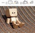 Charming Little Wooden Figure That Sways with 12PCS Magnetic Expressions (Premium Quality)