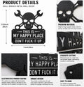 💀🛠️"This Is My Happy Place" Metal Wall Art Sign🔥 (Premium Quality)