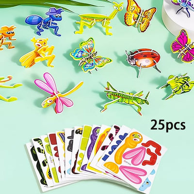 Educational 3D Cartoon Puzzle (Premium Quality)