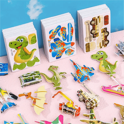 Educational 3D Cartoon Puzzle (Premium Quality)