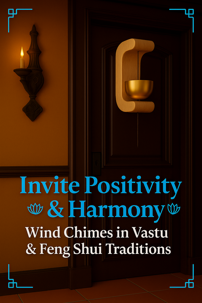 Bring Positive Energy & Peace to Your Home – Elegant Wooden Wind Chime with Magnetic Fixing! (Premium Quality)