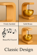 Bring Positive Energy & Peace to Your Home – Elegant Wooden Wind Chime with Magnetic Fixing! (Premium Quality)