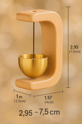 Bring Positive Energy & Peace to Your Home – Elegant Wooden Wind Chime with Magnetic Fixing! (Premium Quality)