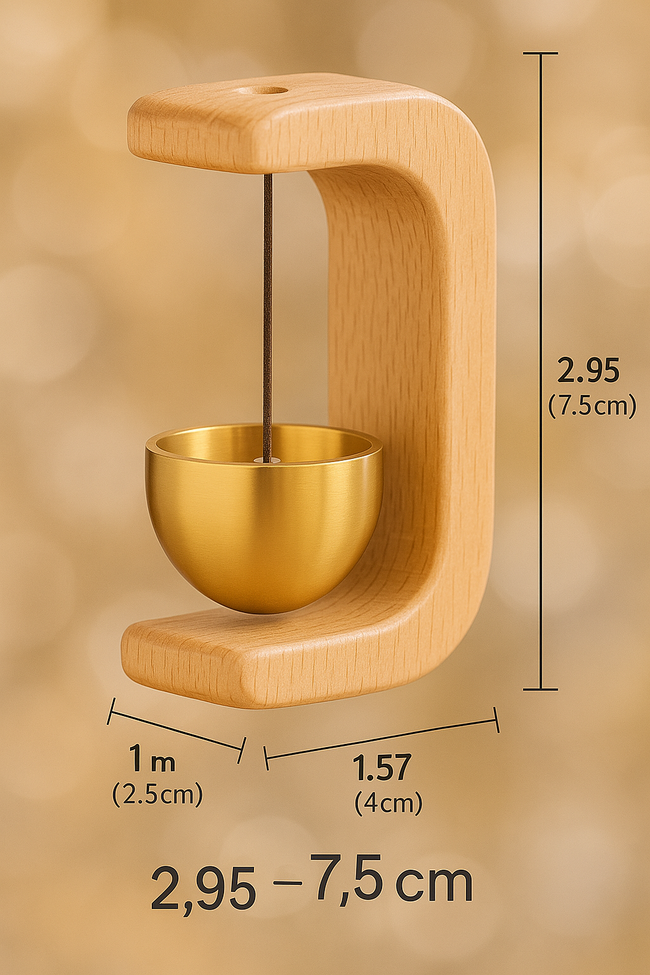 Bring Positive Energy & Peace to Your Home – Elegant Wooden Wind Chime with Magnetic Fixing! (Premium Quality)