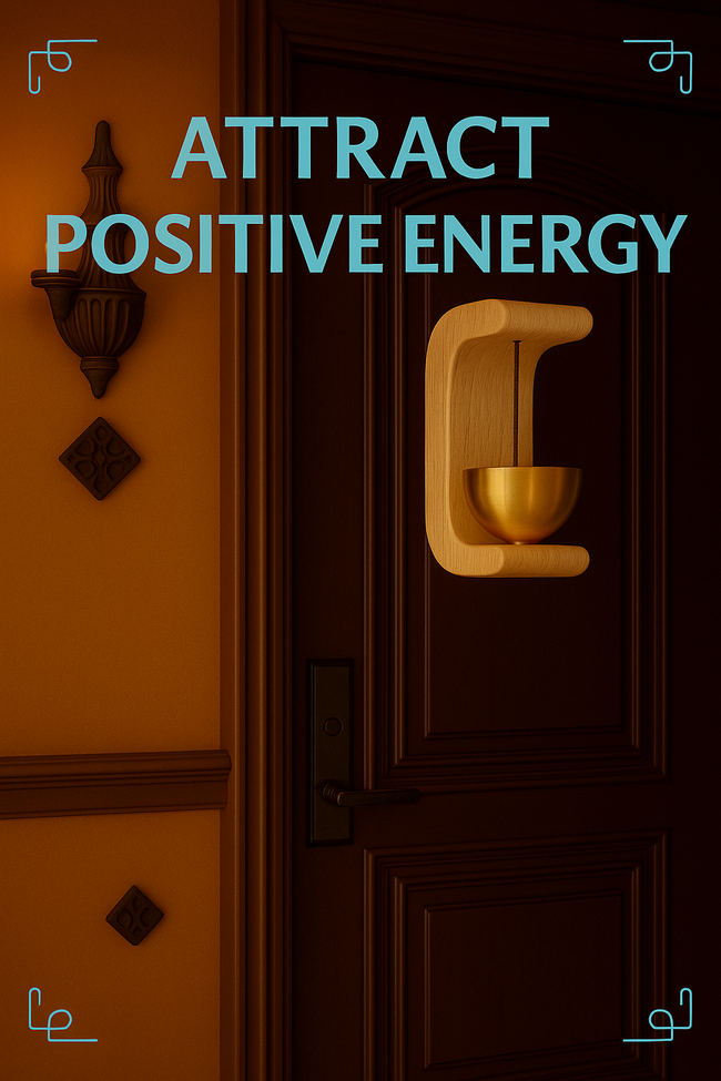 Bring Positive Energy & Peace to Your Home – Elegant Wooden Wind Chime with Magnetic Fixing! (Premium Quality)