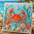 ✨ Ocean Theme Pearl Art DIY Kit – Relaxing DIY Craft to Create Stunning Coastal Artwork (Premium Quality)