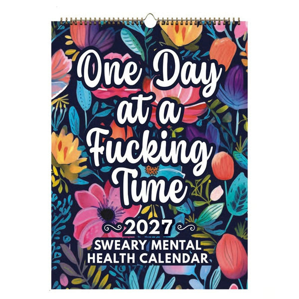 📅 2027 Sweary Mental Health Calendar - Perfect for Home Decor & Gift Ideas (Premium Quality)