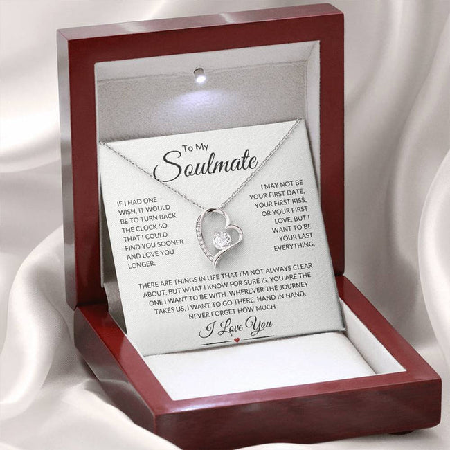 Gift for Soulmate "Last Everything" | Forever Love Necklace – Romantic Gift for Wife or Girlfriend (Premium Quality)