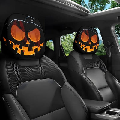 😆 Funny Cartoon Car Headrest Covers – 2D Universal Fit 🚗 (Premium Quality)