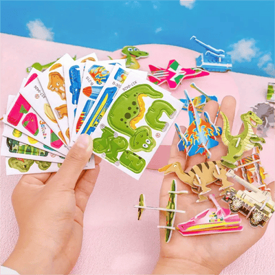 Educational 3D Cartoon Puzzle (Premium Quality)