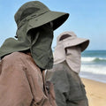 Spring/Summer Fisherman's Hat Detachable Outdoor Fishing Face Covering Neck Protection