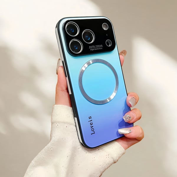 Phone 17 ProMax Gradient Glass-Gloss Case (Premium Quality)