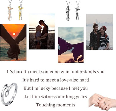 Couple Hug Necklace