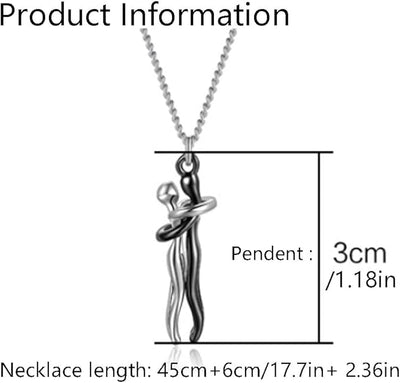 Couple Hug Necklace