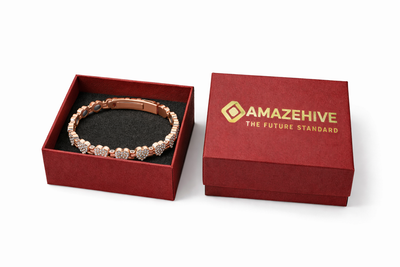 ⏳Time-Limited Special⏰Women's Dazzling Heart-Shaped Magnetic Copper Bracelets (Premium Quality)