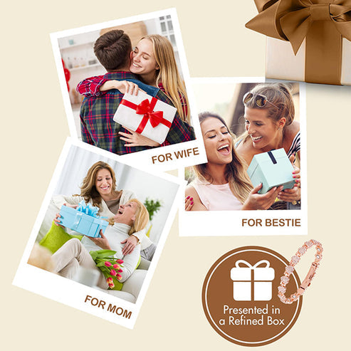 ⏳Time-Limited Special⏰Women's Dazzling Heart-Shaped Magnetic Copper Bracelets (Premium Quality)