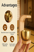 Bring Positive Energy & Peace to Your Home – Elegant Wooden Wind Chime with Magnetic Fixing! (Premium Quality)
